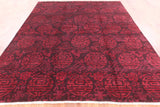Full Pile Overdyed Handmade Wool Area Rug - 8' 2" X 9' 10" - Golden Nile