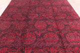 Full Pile Overdyed Handmade Wool Area Rug - 8' 2" X 9' 10" - Golden Nile