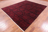 Full Pile Overdyed Handmade Wool Area Rug - 8' 2" X 9' 10" - Golden Nile