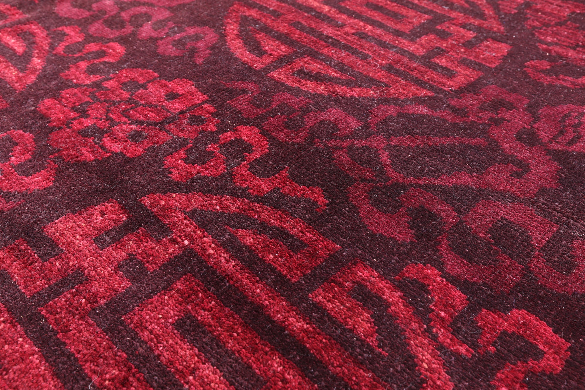Full Pile Overdyed Handmade Wool Area Rug - 8' 2" X 9' 10" - Golden Nile