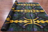 Ikat Handmade Wool Area Rug - 7' 10" X 10' 1" - Golden Nile