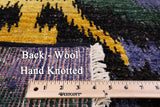 Ikat Handmade Wool Area Rug - 7' 10" X 10' 1" - Golden Nile