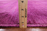 Pink Full Pile Overdyed Hand Knotted Wool Area Rug - 6' 3" X 8' 10" - Golden Nile