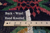 Ikat Handmade Wool Area Rug - 5' 3" X 8' 5" - Golden Nile