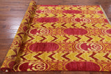 Ikat Handmade Area Rug - 5' 10" X 9' 1" - Golden Nile