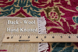 Ivory William Morris Handmade Wool Area Rug - 6' 1" X 8' 10" - Golden Nile