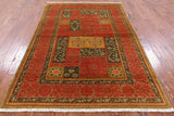 William Morris Hand Knotted Wool Area Rug - 5' 2" X 7' 8" - Golden Nile