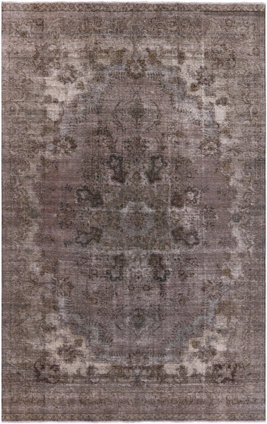 Persian Overdyed Hand Knotted Wool Area Rug - 6' 10" X 10' 9" - Golden Nile