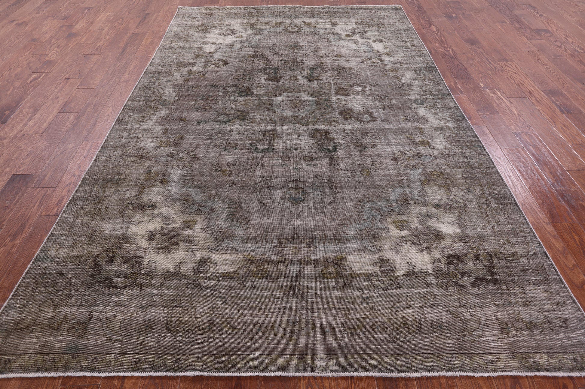 Persian Overdyed Hand Knotted Wool Area Rug - 6' 10" X 10' 9" - Golden Nile