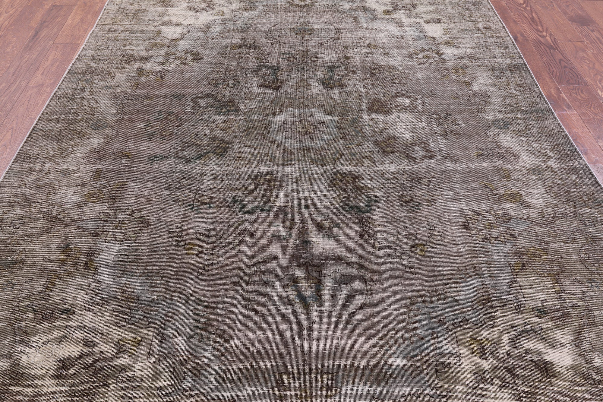 Persian Overdyed Hand Knotted Wool Area Rug - 6' 10" X 10' 9" - Golden Nile