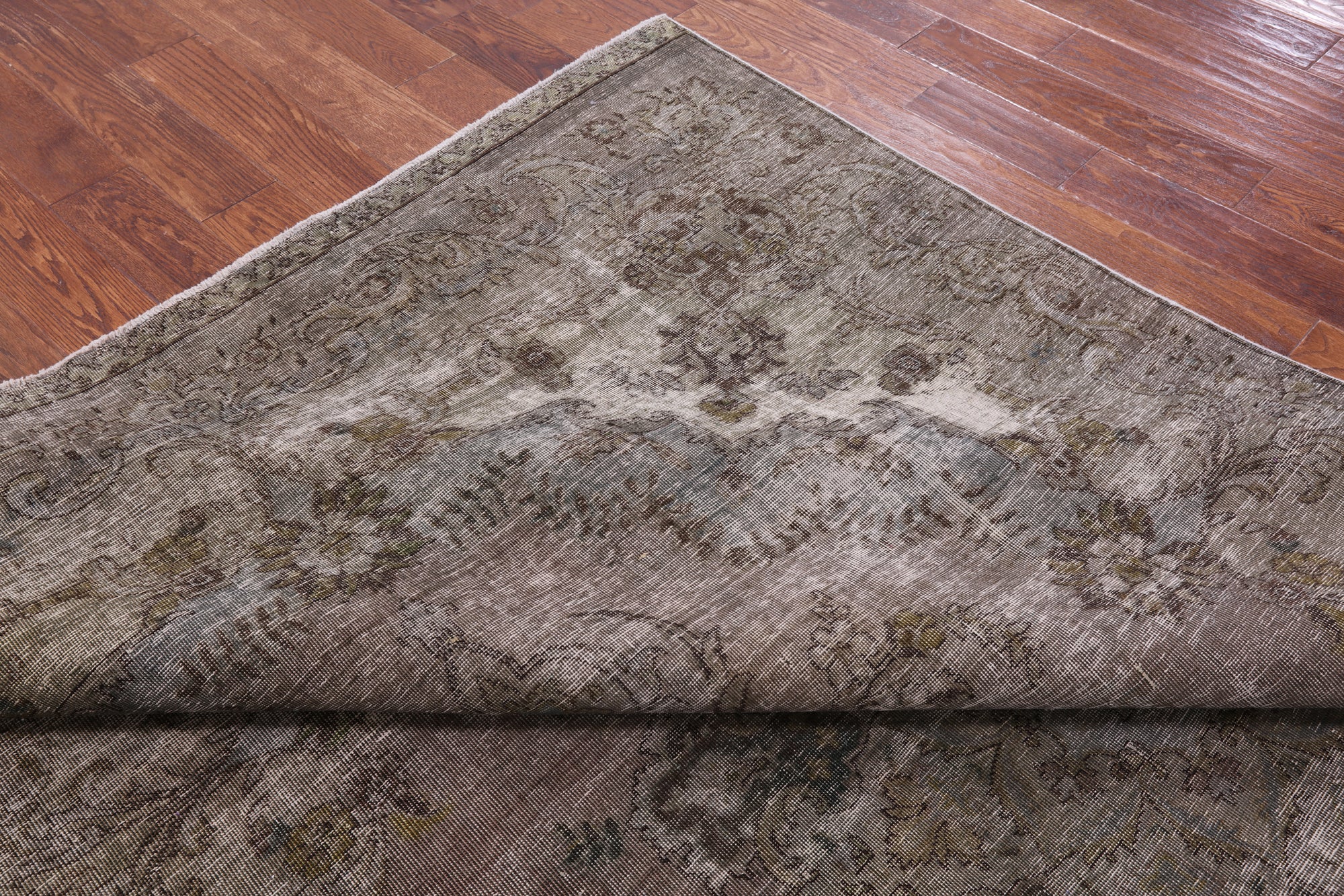 Persian Overdyed Hand Knotted Wool Area Rug - 6' 10" X 10' 9" - Golden Nile