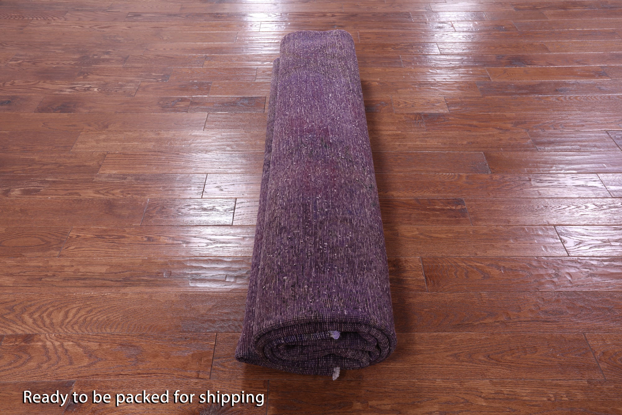 Purple Persian Overdyed Hand Knotted Wool Rug - 9' 7" X 12' 9" - Golden Nile
