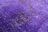 Purple Persian Overdyed Hand Knotted Wool Rug - 9' 7" X 12' 9" - Golden Nile