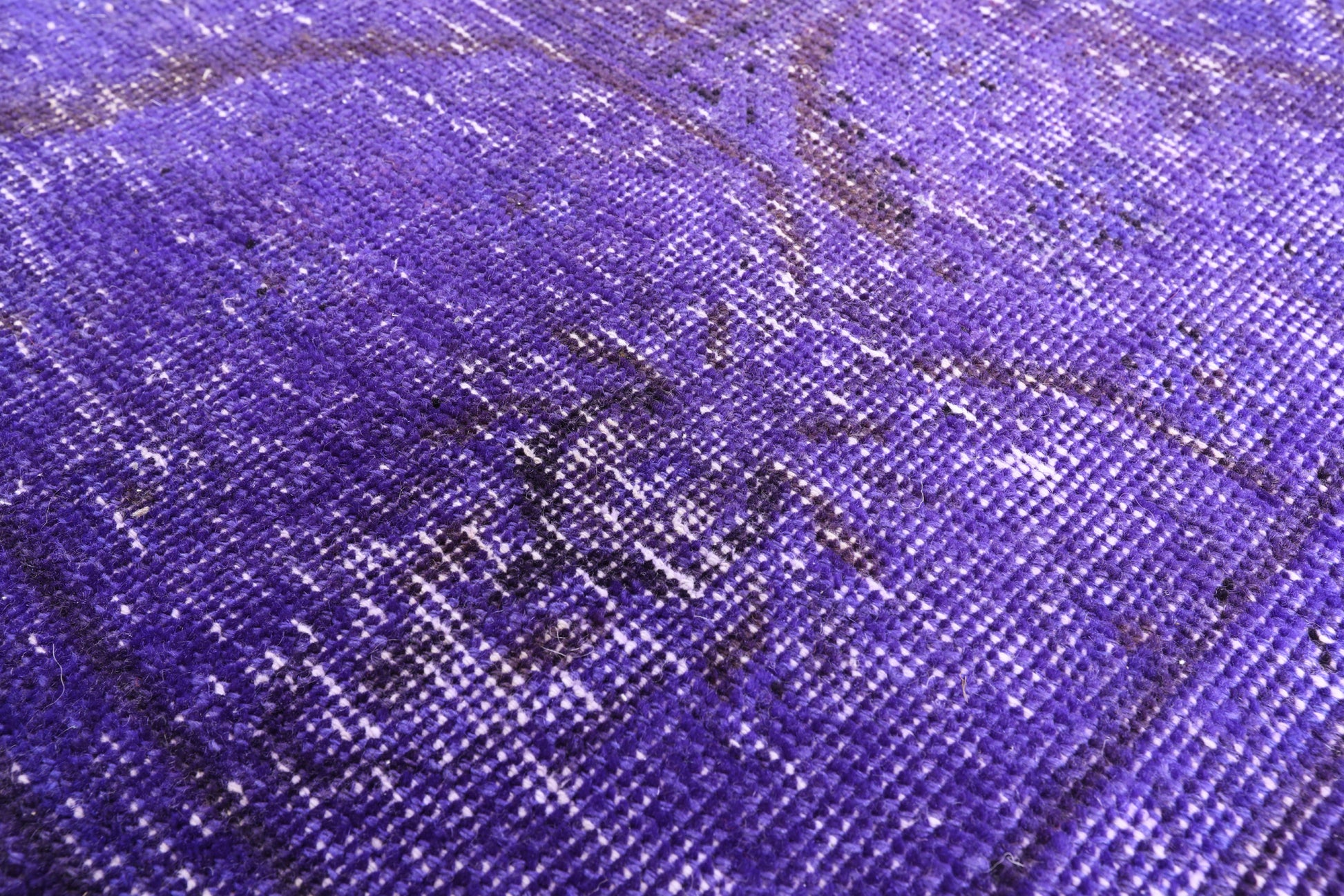 Purple Persian Overdyed Hand Knotted Wool Rug - 9' 7" X 12' 9" - Golden Nile