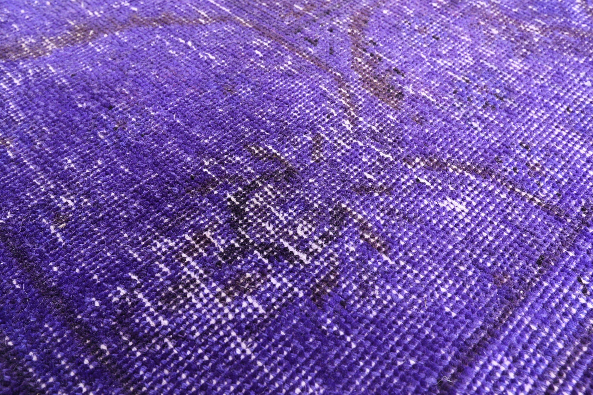 Purple Persian Overdyed Hand Knotted Wool Rug - 9' 7" X 12' 9" - Golden Nile