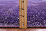 Purple Persian Overdyed Hand Knotted Wool Rug - 9' 7" X 12' 9" - Golden Nile