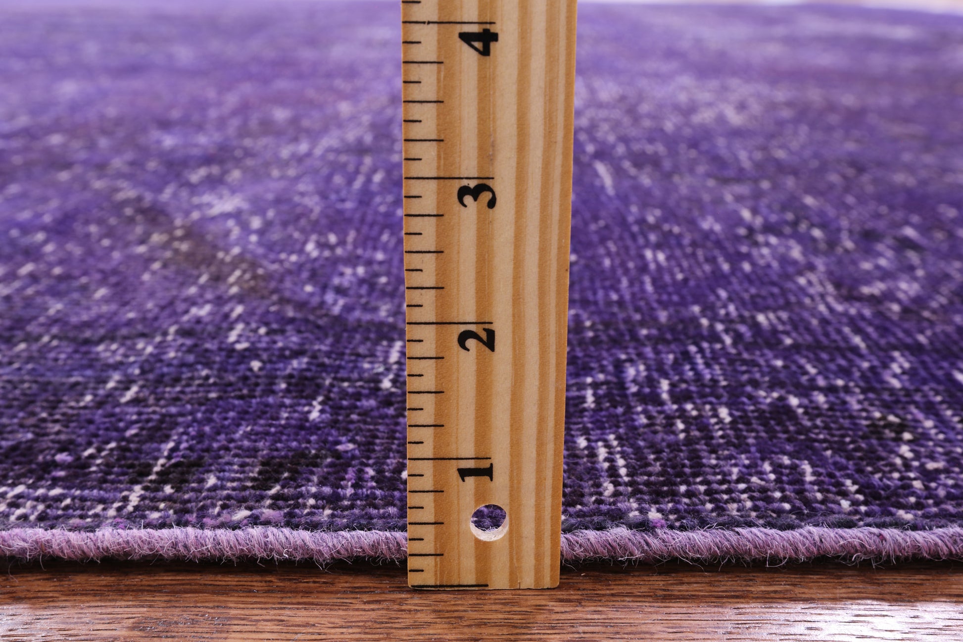 Purple Persian Overdyed Hand Knotted Wool Rug - 9' 7" X 12' 9" - Golden Nile