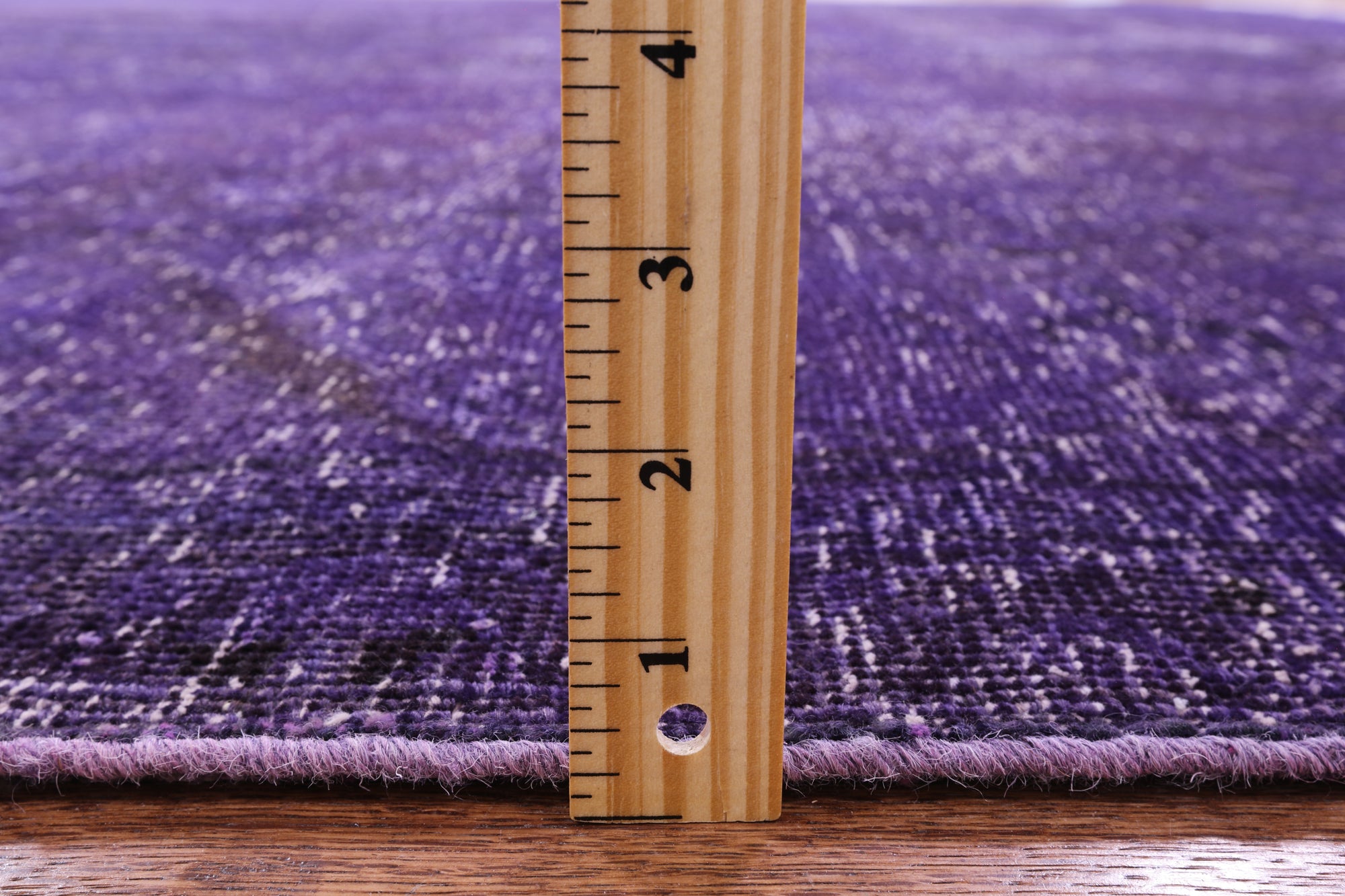 Purple Persian Overdyed Hand Knotted Wool Rug - 9' 7" X 12' 9" - Golden Nile