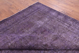 Purple Persian Overdyed Handmade Wool Rug - 9' 1" X 12' 9" - Golden Nile