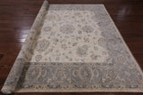 Ivory Peshawar Handmade Wool Rug - 8' 4" X 9' 10" - Golden Nile