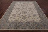 Ivory Peshawar Handmade Wool Rug - 8' 4" X 9' 10" - Golden Nile