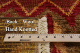 Ikat Handmade Wool Area Rug - 4' 3" X 6' 1" - Golden Nile