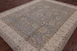 Grey Peshawar Hand Knotted Wool Rug - 8' 3" X 10' 2" - Golden Nile