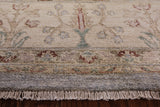 Grey Peshawar Hand Knotted Wool Rug - 8' 3" X 10' 2" - Golden Nile