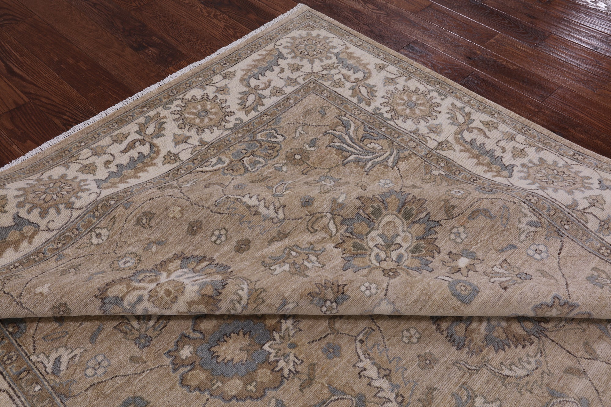 Peshawar Hand Knotted Wool Rug - 8' 0" X 9' 7" - Golden Nile
