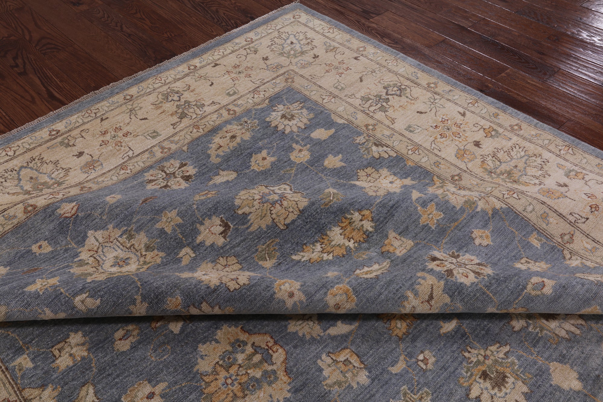 Peshawar Handmade Wool Rug - 9' 0" X 11' 9" - Golden Nile
