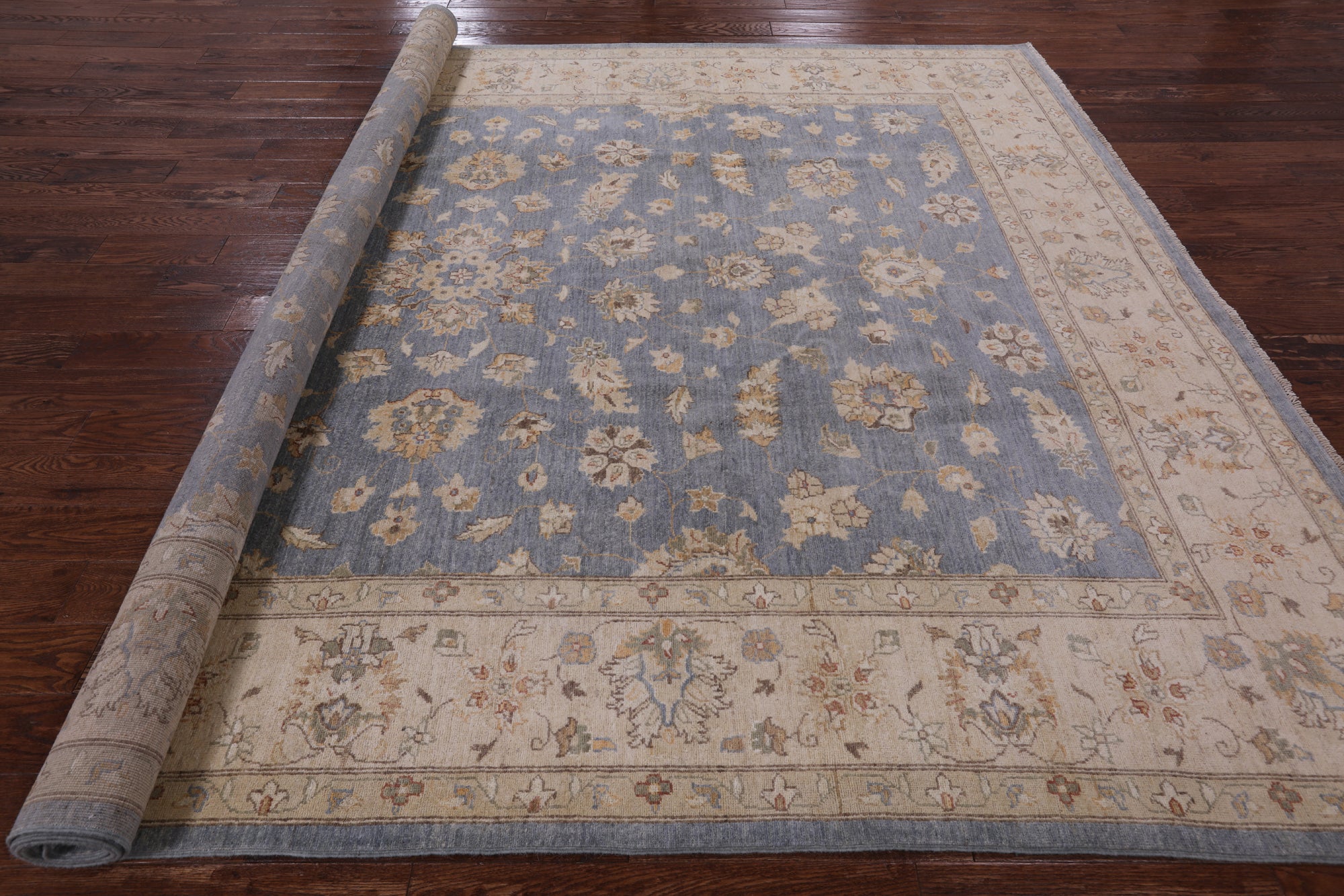 Peshawar Handmade Wool Rug - 9' 0" X 11' 9" - Golden Nile