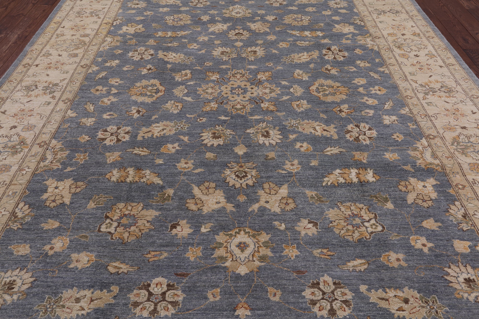 Peshawar Handmade Wool Rug - 9' 0" X 11' 9" - Golden Nile