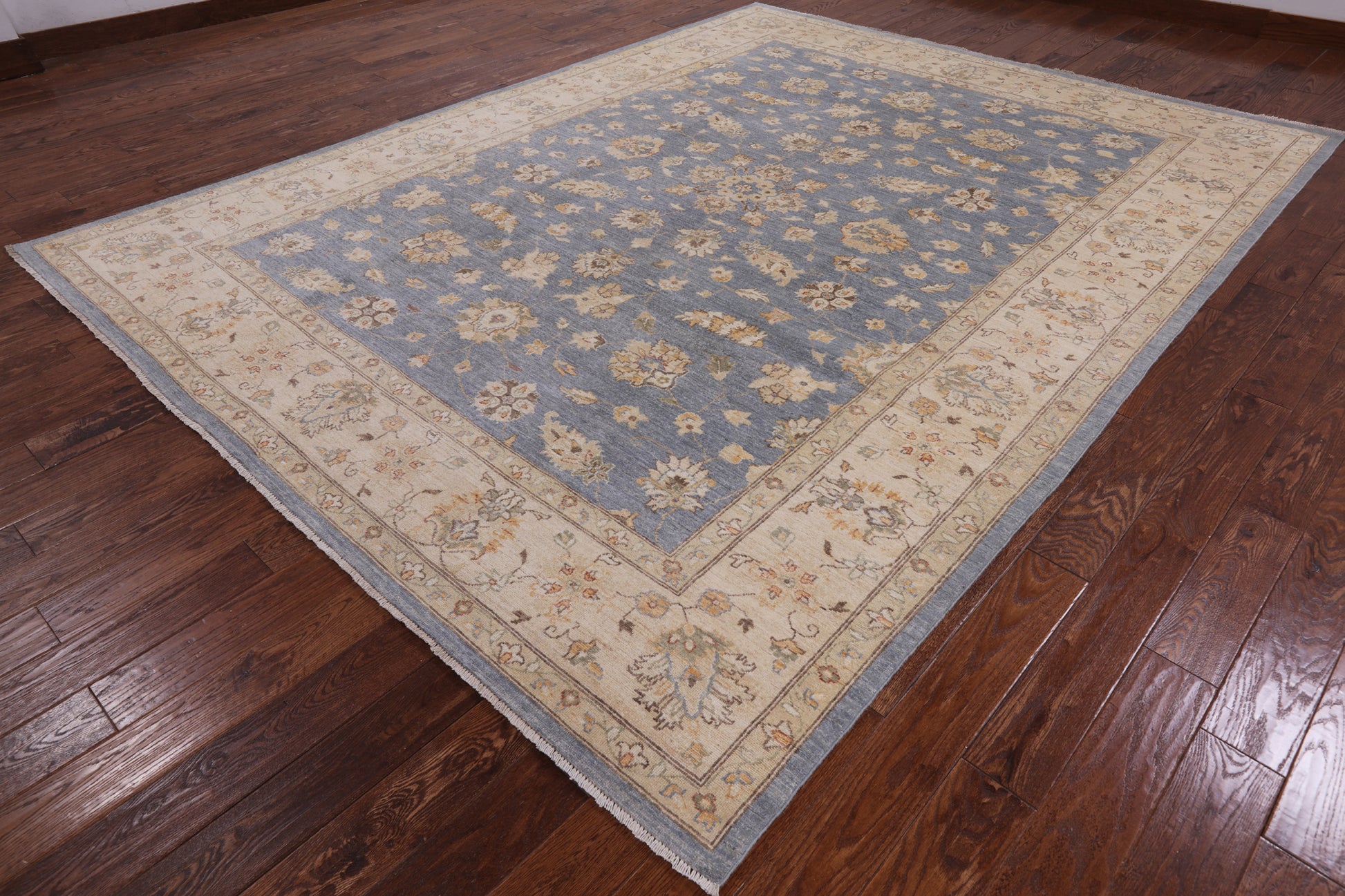 Peshawar Handmade Wool Rug - 9' 0" X 11' 9" - Golden Nile