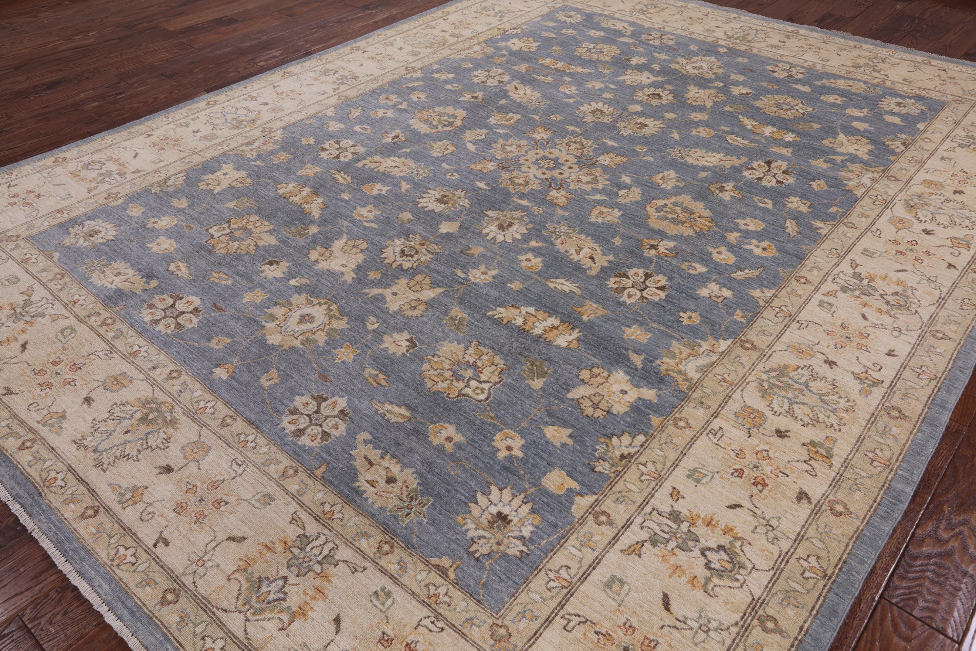 Peshawar Handmade Wool Rug - 9' 0" X 11' 9" - Golden Nile