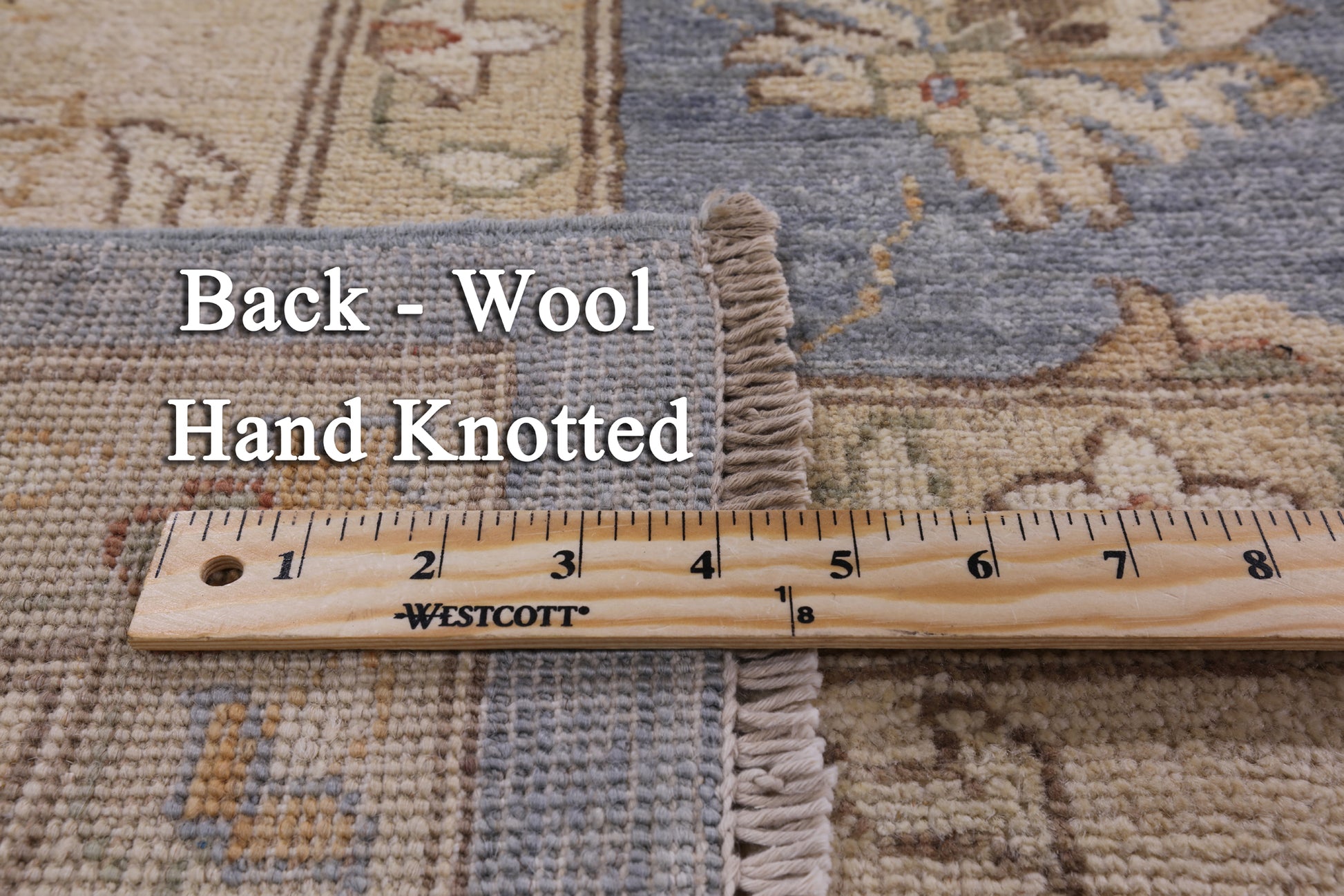 Peshawar Handmade Wool Rug - 9' 0" X 11' 9" - Golden Nile