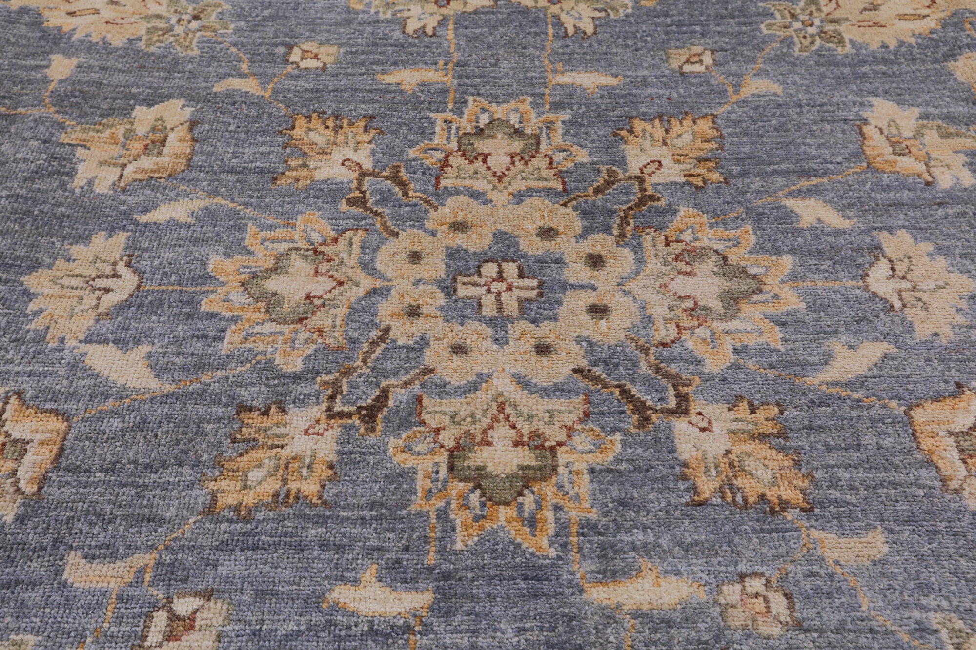 Peshawar Handmade Wool Rug - 9' 0" X 11' 9" - Golden Nile