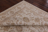 Ivory Peshawar Handmade Wool Rug - 8' 9" X 12' 2" - Golden Nile