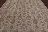 Ivory Peshawar Handmade Wool Rug - 8' 9" X 12' 2" - Golden Nile