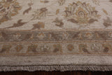 Ivory Peshawar Handmade Wool Rug - 8' 9" X 12' 2" - Golden Nile