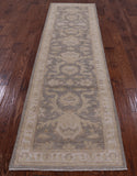 Grey Peshawar Hand Knotted Wool Runner Rug - 2' 8" X 9' 10" - Golden Nile