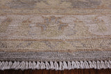 Grey Peshawar Hand Knotted Wool Runner Rug - 2' 8" X 9' 10" - Golden Nile