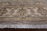 Grey Peshawar Hand Knotted Wool Runner Rug - 2' 7" X 9' 7" - Golden Nile