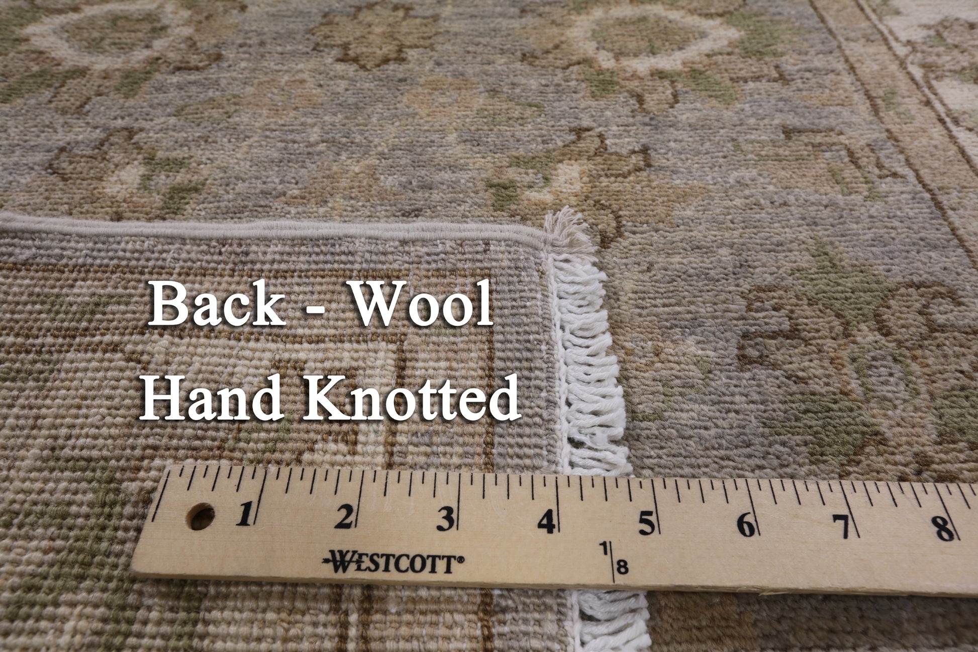 Grey Peshawar Hand Knotted Wool Runner Rug - 2' 7" X 9' 7" - Golden Nile