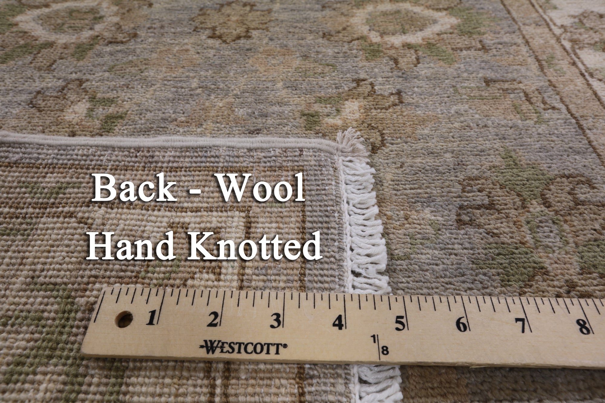 Grey Peshawar Hand Knotted Wool Runner Rug - 2' 7" X 9' 7" - Golden Nile