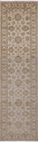 Ivory Peshawar Hand Knotted Wool Runner Rug - 2' 7" X 9' 9" - Golden Nile