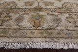 Ivory Peshawar Hand Knotted Wool Runner Rug - 2' 7" X 9' 9" - Golden Nile