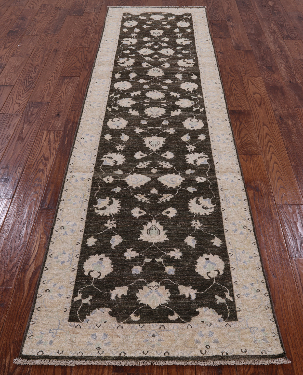 Peshawar Handmade Wool Runner Rug - 2' 8" X 10' 0" - Golden Nile