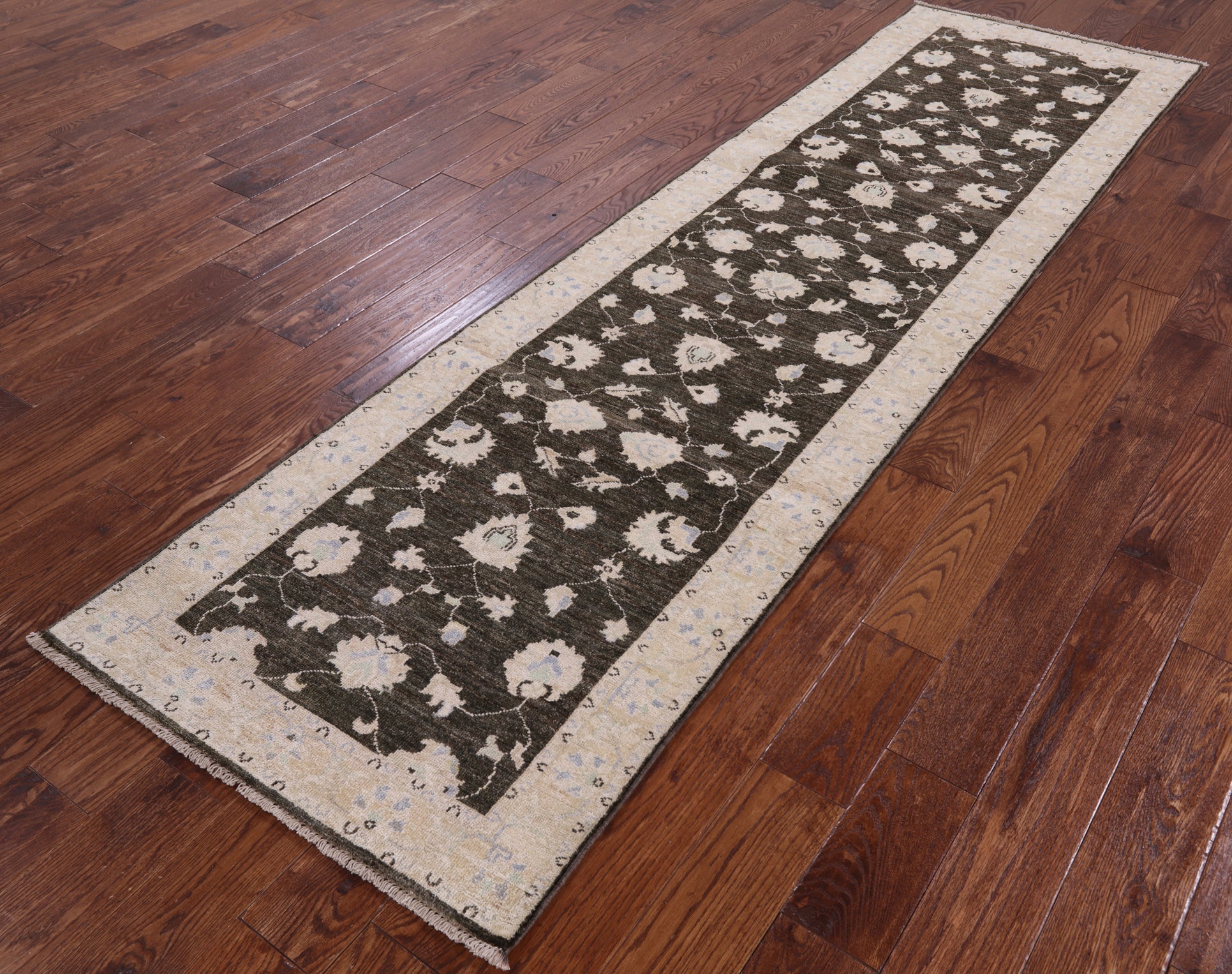 Peshawar Handmade Wool Runner Rug - 2' 8" X 10' 0" - Golden Nile