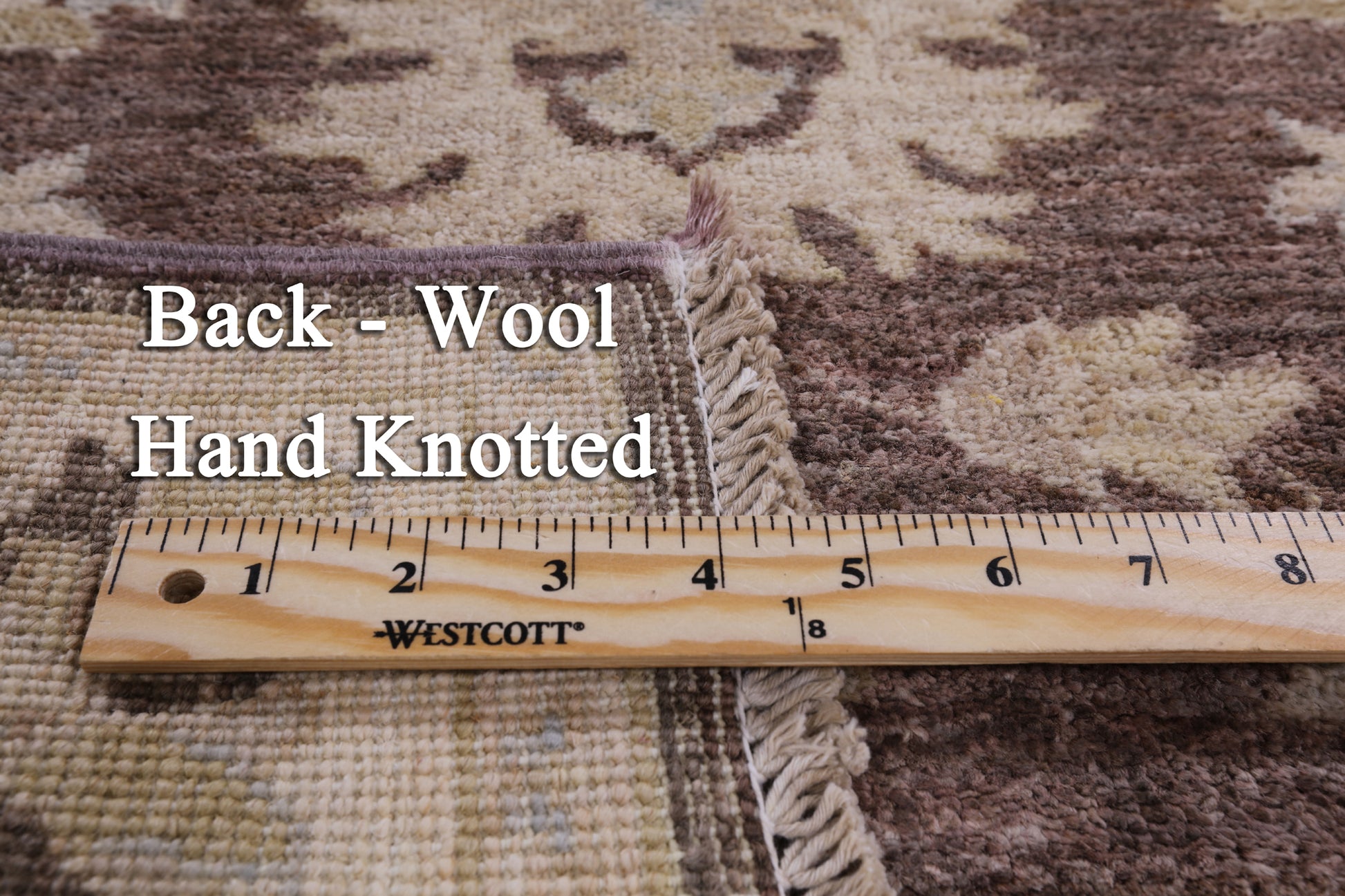 Brown Peshawar Hand Knotted Runner Rug - 2' 9" X 9' 7" - Golden Nile