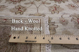 Ivory Peshawar Handmade Wool Runner Rug - 2' 6" X 9' 6" - Golden Nile